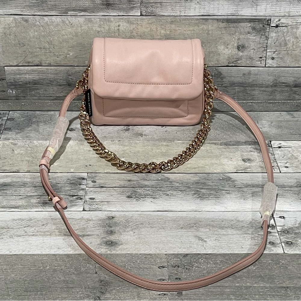 MARC JACOBS  Mini Pillow Leather Shoulder Bag - Pink NWOT - Picture 7 of 13